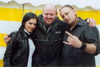 With Chris and Cristina at Dauwpop Festival 2006